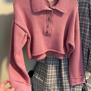 Pink crop sweater Show Me Your Mumu